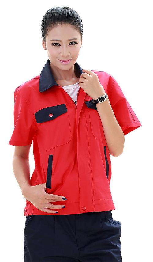 红蓝工作服-新疆服装加工,劳保服加工